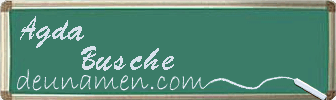 Agda Busche Visitenkarte